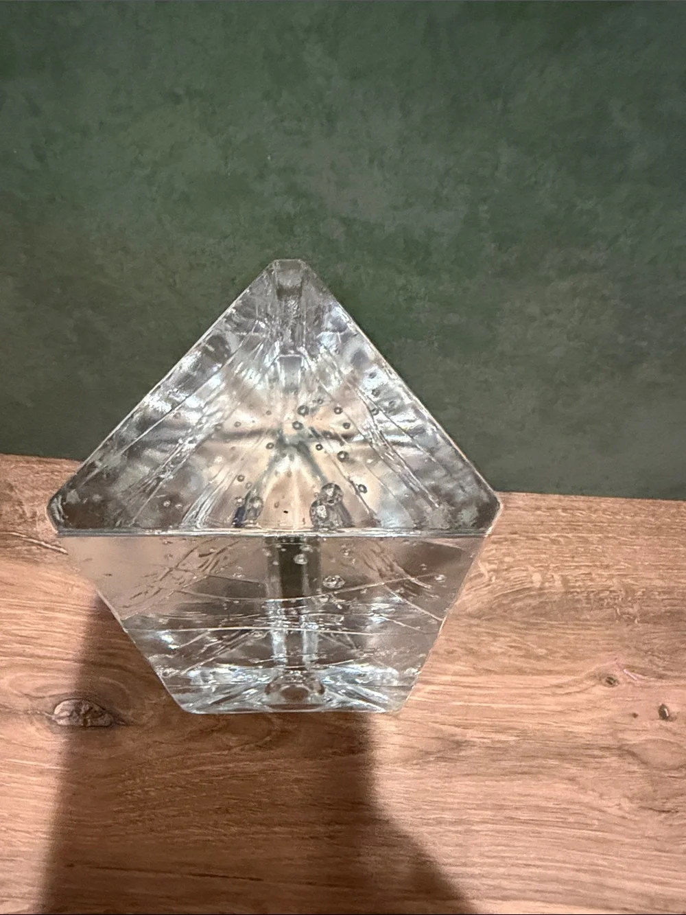 Clear Bubble Glass Vase